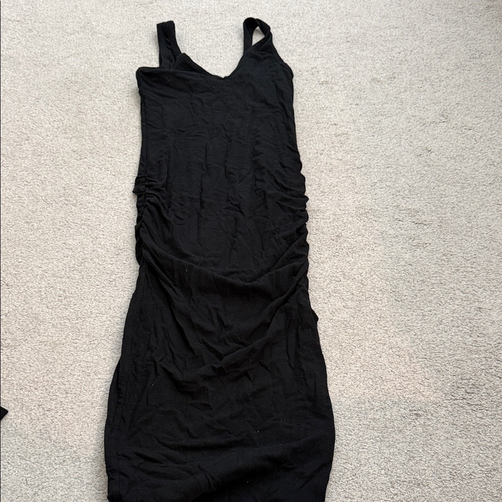 James Perse Black Sleeveless Maxi Dress